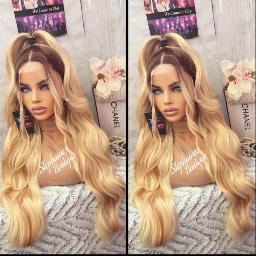 Human Hair Blended Lace Front Wig